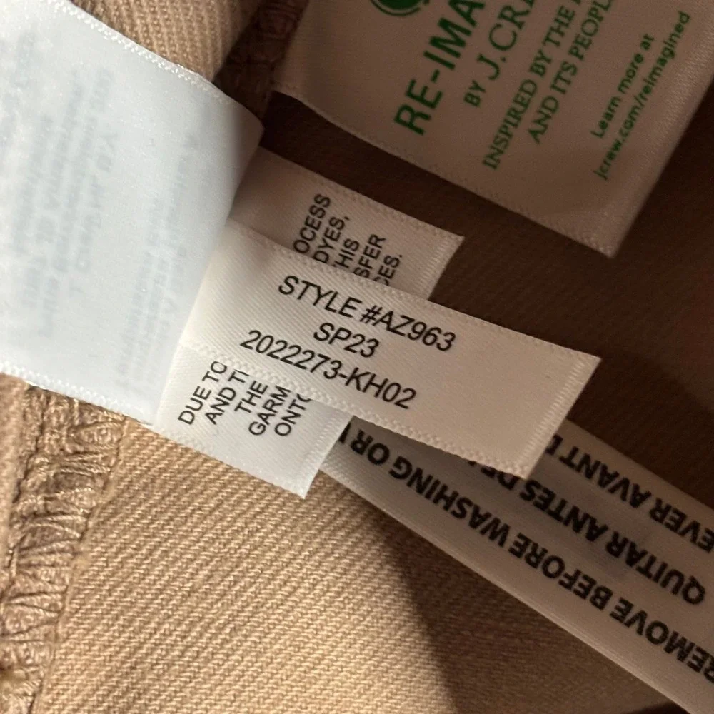 J. Crew 484 Slim Fit Chino Pants Mens 34x34 Khaki Tan Stretch AZ963 Re-Imagined